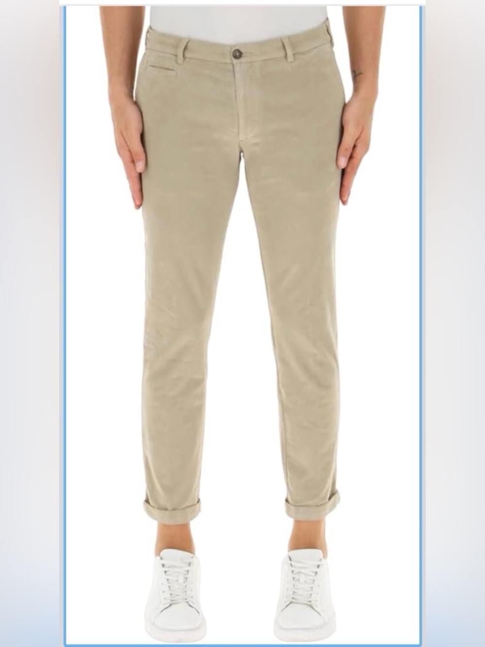 40weft "Billy" Men's Pants in Tan Italian brand size 50 x 28 equal to US 34 x 28 - Picture 5 of 16
